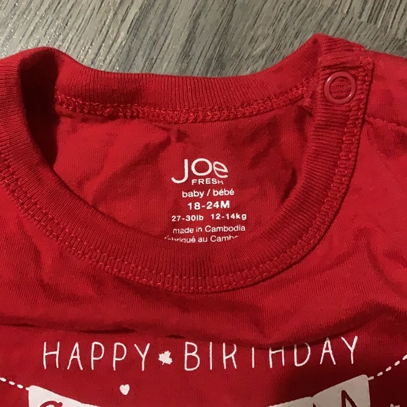 EUC. Joe Fresh Happy Bday Canada Size 18-24month. - Picture 3 of 3
